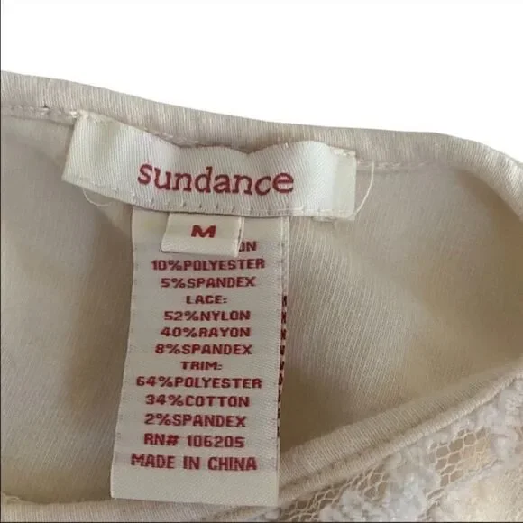 Sundance Sleeveless mixed media sheath boho dress medium - Picture 4 of 4